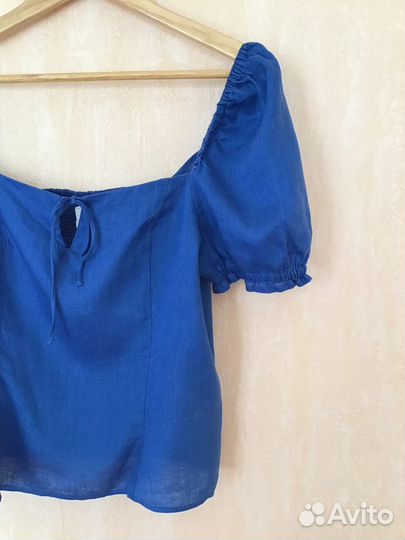 Льняной топ h&m