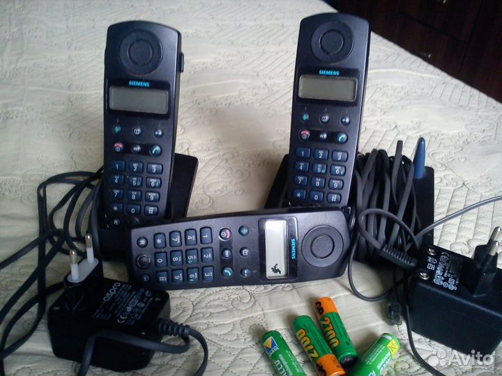 Радиотелефон Siemens Gigaset 3010+доп.трубка б/у