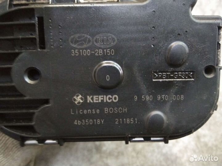 Дроссельная заслонка Хендай Солярис,Киа Рио 3