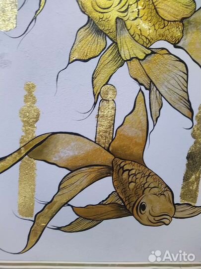 Картина акрилом на фанере 50х90 см 