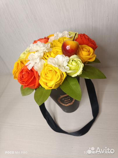 Букет из мыльных цветов