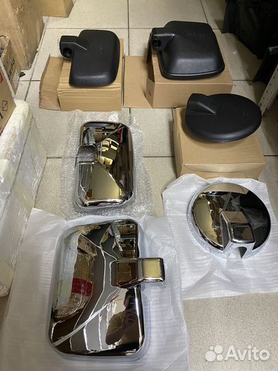 Накладки хром. и зеркала Hino Isuzu Forward, Giga