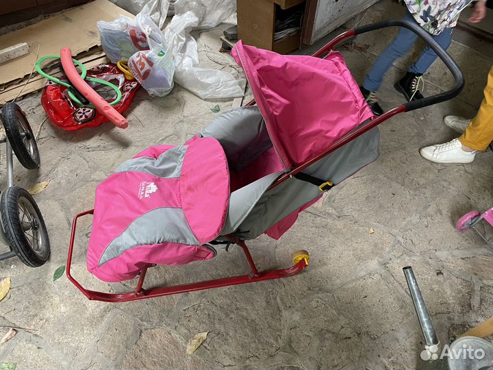 Санки на колесах