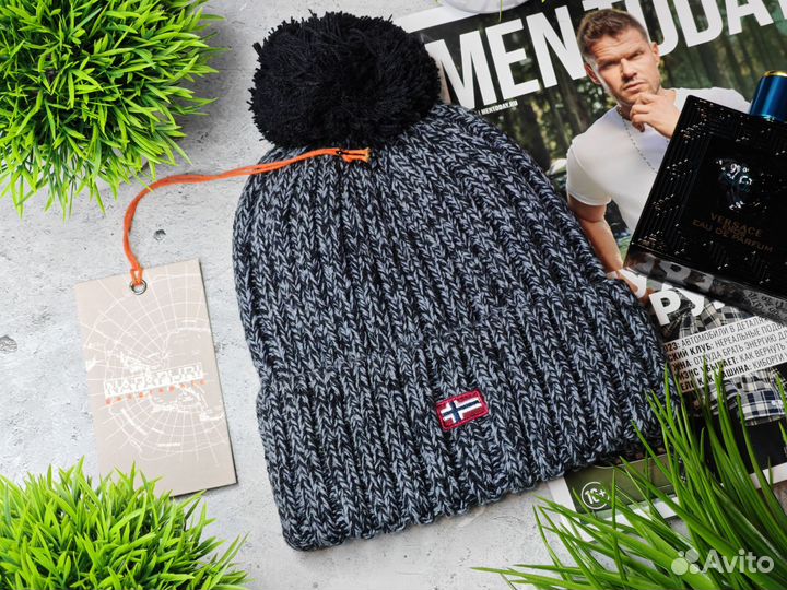 Шапка Napapijri с шерстью альпака