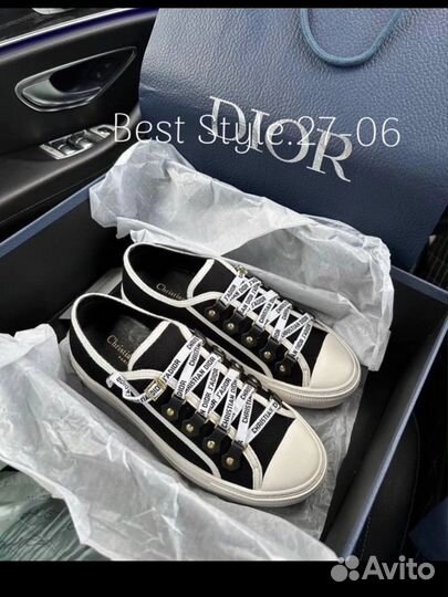 Кеды dior черные