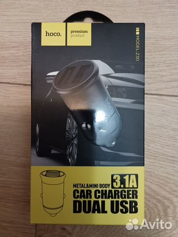 Новое зарядное устройство Hoco z30 2 USB для авто