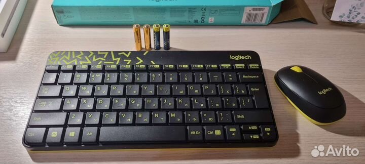 Беспроводная клавиатура и мышь logitech MK240 nano
