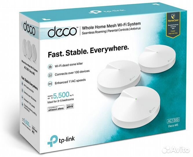 Бесшовный Mesh роутер TP-Link Deco M5 (deco