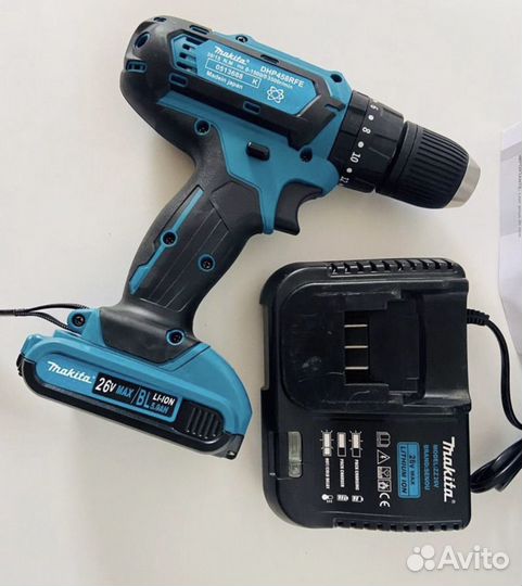 Аккумуляторный шуруповерт makita 26v