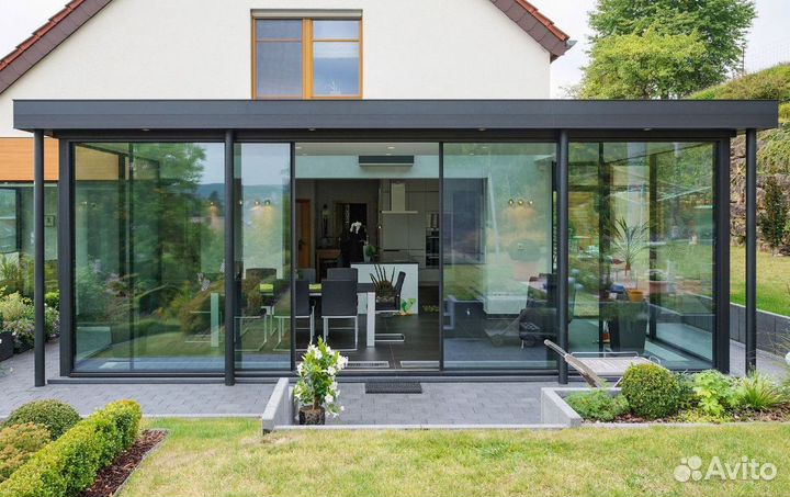 Алюминиевые двери теплый профиль алютех