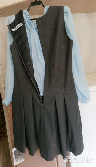 Школьная форма для девочки, сарафан р.158 Duwali