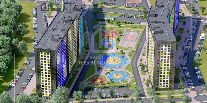 Квартира-студия, 33,4 м², 13/18 эт.