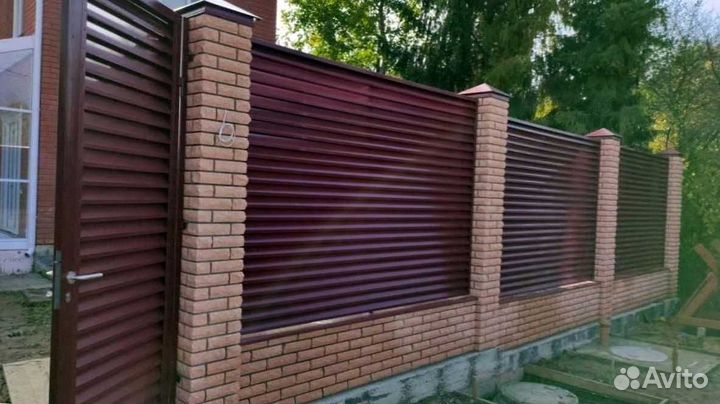 Забор жалюзи