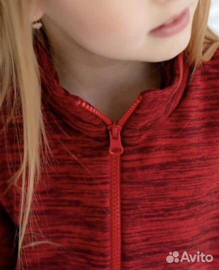 Кофта спортивная флисовая для девочки