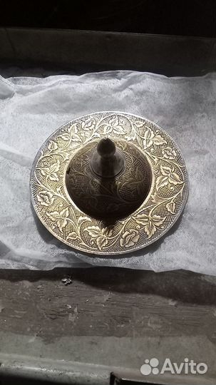Икорница бронза серебрение