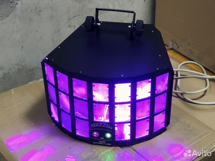 Светомузыка Дерби/Бабочка с RG лазерами на DMX