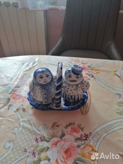 Набор для специй гжель