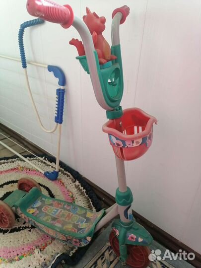 Самокат детский трехколесный бу