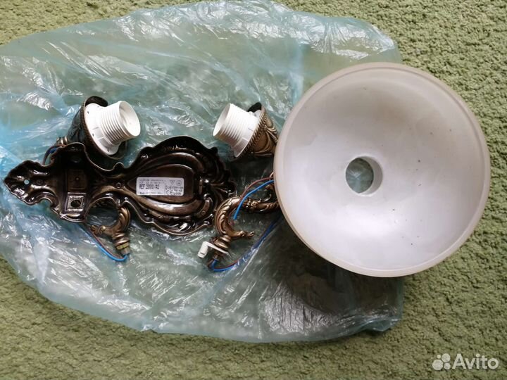 Настенный светильник бра бронза