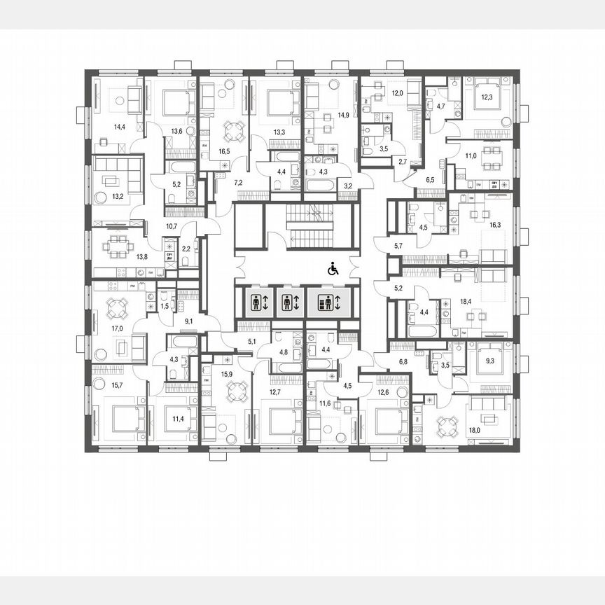 1-к. квартира, 37,5 м², 18/25 эт.