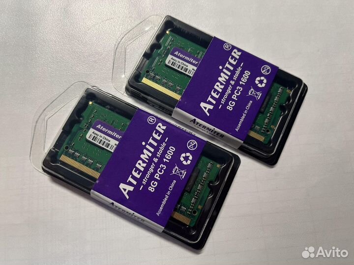 Оперативная память DDR3 8gb для ноутбука
