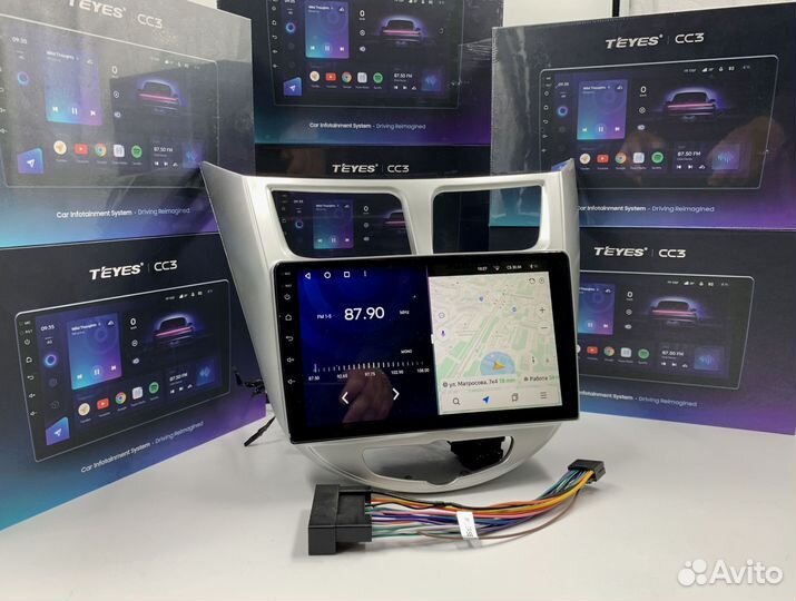 Магнитола Teyes CC3 6/128 для Hyundai Solaris 1