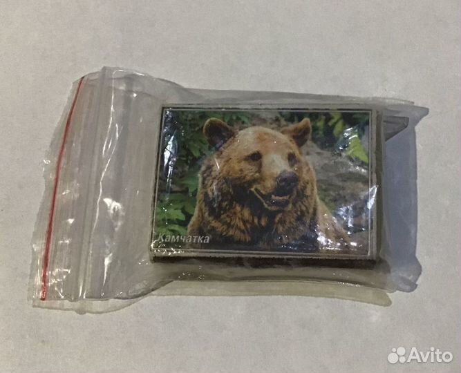 Коробок спичек. Медведь бурый. Камчатка