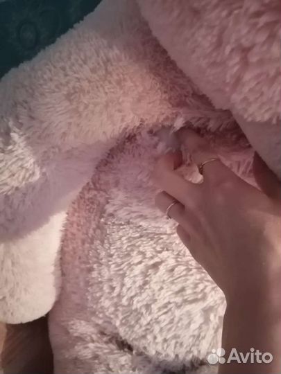 Плюшевый медведь розовый