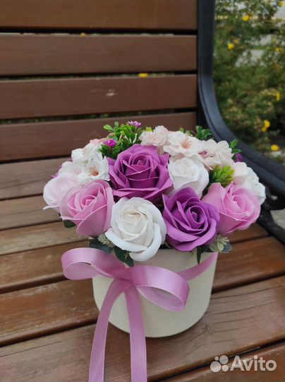 Букет из мыльных цветов