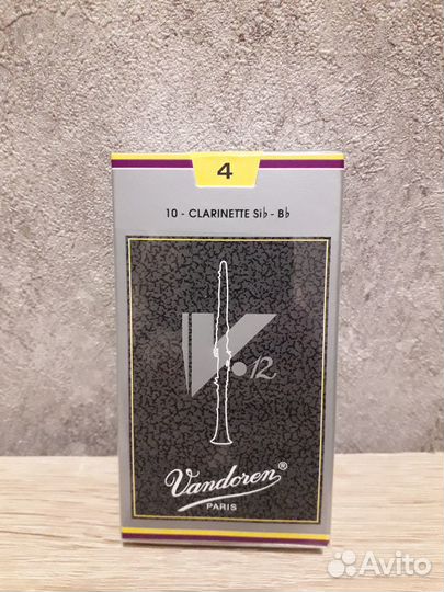 Трости для кларнета inB/A Vandoren v12, номер 4