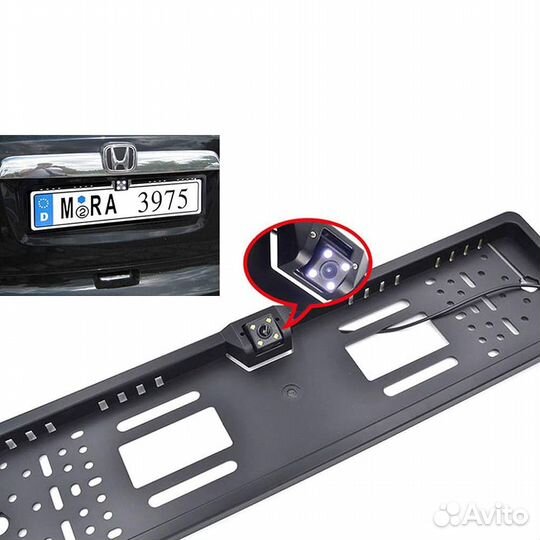 Автомобильная камера в номерной рамке (1280*720)