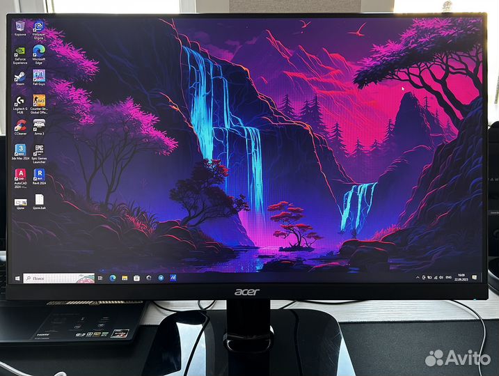Монитор Acer KA242Ybi черный