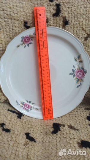 Сервиз столовый фарфор СССР розы (чайка)