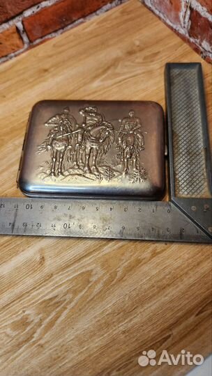 Портсигар СССР. Три богатыря
