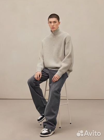 Джемпер мужской полузамок вызаный