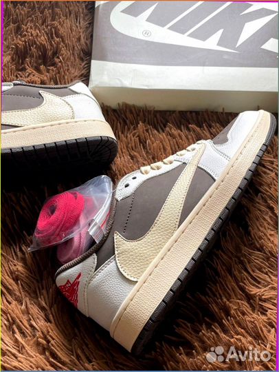 Кроссовки Nike Air Jordan 1 Low Travis Scott Rever