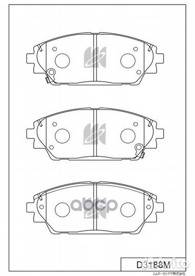 Колодки тормозные mazda CX-30 1.8,2.0 15- Kashi