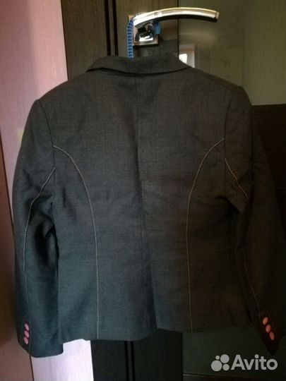 Жакет школьный+капри,р.140