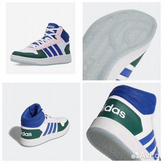 Оригинальные новые кроссовки кеды Аdidas Hoops Mid