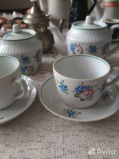 Чайные сервизы Вербилки и др посуда