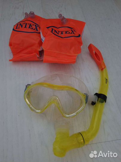 Маска для плавания, нарукавники