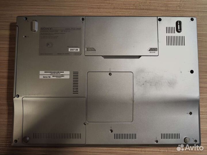 Ноутбук Sony vaio VGN-fz11sr (PCG-285P)