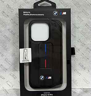 Чехол BMW для iPhone 15 Pro/Pro Max GripStand M-Co