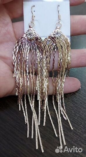 Серьги длинные