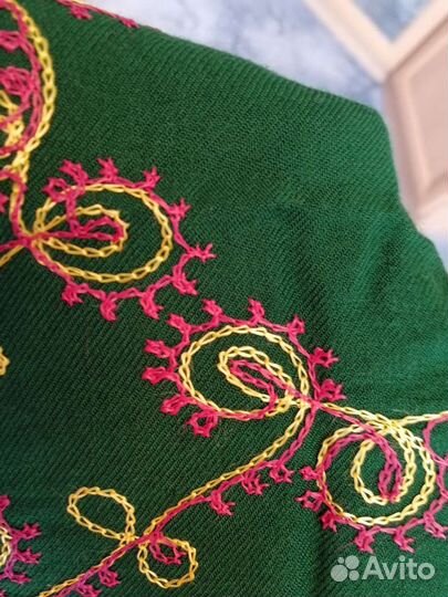 Платок, мерсеризованный хлопок, винтаж