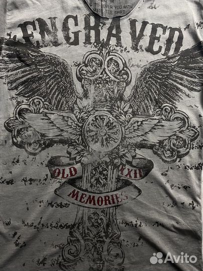 Футболка Affliction Type Overdyed y2k