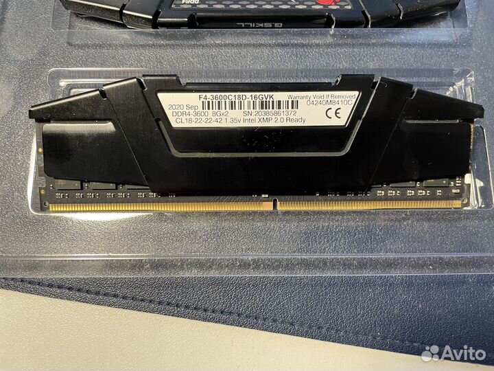 G.Skill Ripjaws V DDR4-3600 8Gbx2