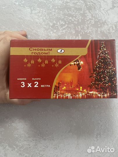 Гирлянда штора 3x2