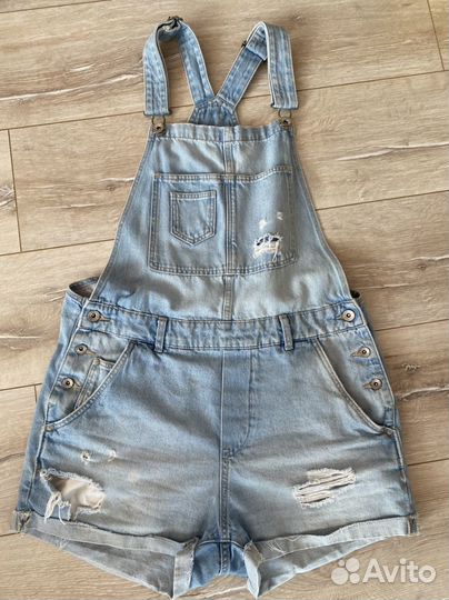 Джинсовый комбинезон и шорты