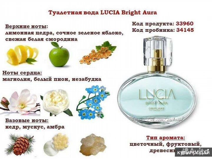 Туалетная вода люсия брайт